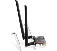 Bin Carte WiFi 6E AX5400 PCIe Adaptateur réseau WiFi, Puce Intel AX210 Bluetooth 5.3, Tri-Band 2,4 GHz/5 GHz/6 GHz OFDMA et MU-MIMO, pour Windows 10/11