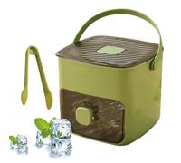 Bin de stockage de glace pour congélateur, bac à glaçons avec couvercle, compartiment de grande capacité de grande capacité - Ustensiles de cuisine et gadgets, équipement de cuisine de camping mu