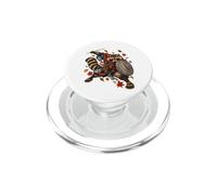 Bin Raider Raccoon Japanese Ukiyo-e Warrior Raccoon PopSockets PopGrip pour MagSafe
