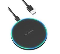 Binamao Chargeur sans Fil, Chargeur Induction pour iPhone 16/15/14/13/12Pro/Pro Max/XS Max/XR/SE, 15W Max Chargeur Rapide sans Fil avec Samsung Galaxy S24/S23/S22/S21/S20, AirPods 2/Pro