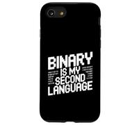 Binary is My Second Language Geek Programmer Humour Coque pour iPhone SE (2020) / 7/8