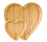BinaryABC Plats de service en bois en forme de cœur pour charcuterie, plateaux de service pour la Saint-Valentin, décorations de table