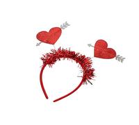 BinaryABC Serre-tête à paillettes en forme de cœur pour la Saint-Valentin, accessoires de fête