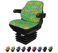 Binbir Trend Housse de siège de Tracteur Universelle très résistante pour Armoire, tracteurs, sans Appui-tête, Housse de siège de Chariot élévateur, 4 Couleurs (Camouflage Vert Impertex)
