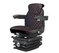 Binbir Trend housse de siège universelle pour tracteurs à cabine et chariots élévateurs, motif camouflage, 4 couleurs (vinyle noir (C3T-101))
