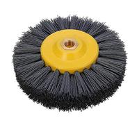 BINCIBH 1pcs Brosse Nylon Circulaire,Brosse Nylon Abrasifs Nylon tréfilage Brosse Grit Tambour brunissage Roue de Polissage (Grit : 80)
