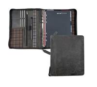 Bind 15503 - organiseur personnel, aspect vintage en cuir fendu lavé, marron, env. 24,5 × 20 × 4 cm, avec calendrier de rendez-vous A5 1W = 2S (toujours à partir de septembre avec l'année suivante)
