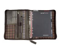 Bind 15503 - organiseur personnel, aspect vintage en cuir fendu lavé, marron, env. 24,5 × 20 × 4 cm, avec calendrier de rendez-vous A5 1W = 2S (toujours à partir de septembre avec l'année suivante)