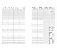 bind Calendrier de remplacement 2026 pour agenda / organiseur A5 modèle 15501 semainier