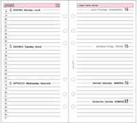 bind Calendrier de remplacement 2026 pour agenda / organiseur A6 modèle 10603 semainier