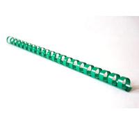 Bind2Go Peigne de reliure en plastique vert 21 anneaux A4 (6 mm)