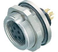 binder 09-0416-80-05 Cosse cylindrique mâle embase femelle Nombre total de pôles: 5 Série (connecteur rond): 712 1 pc(s)