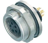 binder 09-0416-80-05 Cosse cylindrique mâle embase femelle Nombre total de pôles: 5 Série (connecteur rond): 712 1 pc(s)