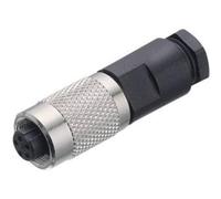 binder 99-0406-00-03 Cosse cylindrique mâle femelle, droit Nombre total de pôles: 3 Série (connecteur rond): 712 1 pc(s