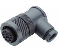 binder 99-0718-70-13 Cosse cylindrique mâle femelle, coudé Nombre total de pôles: 12 + PE Série (connecteur rond): 694 1 pc(s)