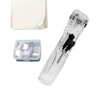 Binder Clip Stapler | 45 feuilles capacité Paper Fastener | 11,6 x 2,3 cm Reusable With 50 Metal Refills Reusable Travel Stapler - For Teacher Student Office Desk School Classroom Home Craft Book