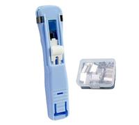 Binder Clip Stapler | 45 feuilles capacité Paper Fastener | 11,6 x 2,3 cm Reusable With 50 Metal Refills Reusable Travel Stapler - For Teacher Student Office Desk School Classroom Home Craft Book
