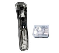 Binder Clip Stapler - 45 feuilles de capacité File Clamp Fastener - Reliable Construction With 50 Metal Refills Reusable Stapler, Clip polyvalent pour bureau School Classroom Home Craft Book