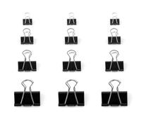 Binder Clips 15/19/25/32mm - (Fournitures de bureau et scolaires : punaises, trombones, agrafes)