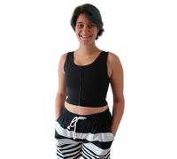 Binder de Bain - Binder Trans - Haut Compressif - Compression Discrète & Confortable - Séchage Rapide - Transgenre, Non-Binaire (FR/ES, Alpha/lettres, Grand, Taille normale, Taille normale, Noir)