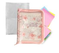 Binder Notebook Organizer - 6 Ring Portable A5, Loose Leaf Binder | Compact School Family Office Planner System, Travel Commuting Note Taking Tool For Teacher Student Home Classroom