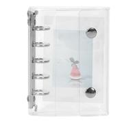Binder Organiseur d'autocollants, livre de rangement de décalcomanies, compact 9,5 x 10,2 cm, carnet de gardiens esthétiques pour décoration, journal, voyage, avion