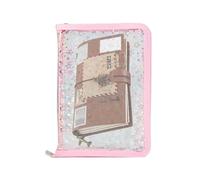 Binder Refillable - A5 Reusable Sticker Storage Book | Zipper Notebook Organizer for Cards Small Accessories, Ideal for Students Teachers Administrative Staff Project Managers, 25x18x3cm