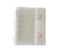 Binder Ring, 2,95x4.13 pouces Biners pour les billets de reçus, conception motifs d'étoiles avec stockage sécurisé, dossiers livres journal, projet, l'école et bureaux Utilisation des réunions