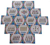 Bindi Lot de 12 paquets d'autocollants colorés pour le front