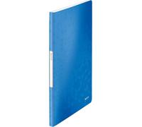 Binding A4 Document Folder,20 Pockets,40 Pages,Transparent Pockets,Metallic Blue,Wow,46310036