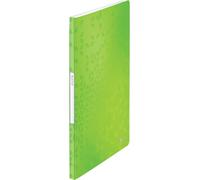 Binding Document Sleeves A4,20 Pockets,Capacity 40 Sheets,Transparent Pockets,Green,Wow,46310054