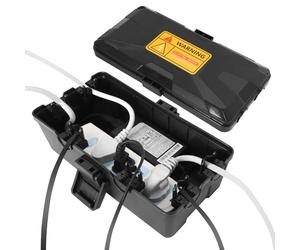 Bindokun Boite Etanche Electrique Exterieur, IP54 Extérieur Boitier de Câbles Etanche (25.5 x 12.5 x 9.5 cm), Boîte de Distribution Extérieure Etanche pour Protéger les Rallonges, Les Multiprises