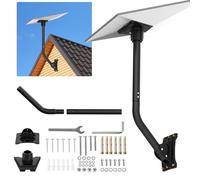 Bindokun Support Starlink Gen 3, Fixation Starlink V3 Réglable à 360°, Support Mural avec Adaptateur avec Starlink Internet Satellite Kit Complet, Kit de Montage sur mât Starlink Gen3/Mini