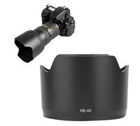 Bindpo Pare-Soleil pour Appareil Photo, Remplacement du Pare-Soleil à Monture ABS HB-40 éliminant Le rétro-éclairage latéral, pour Objectif pour Nikon 24-70 mm/pour Objectif f2.8G Ed