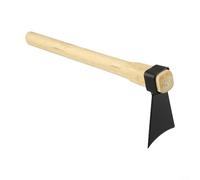 Binette agricole en bois et métal avec poignée confortable, conçue pour désherber, cultiver le sol et creuser efficacement dans les environnements agricoles et de jardinage (A)