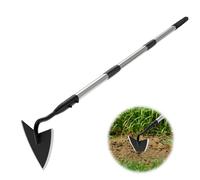 Binette de Jardin, 167 cm, Long Manche, Binette de Jardin en métal Robuste pour désherbage, houe de Jardinage Triangulaire réglable pour tranchée, ameublir Le Sol, Paysage