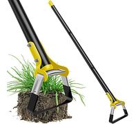 Binette de jardin avec manche - Outil de jardin - Étrier pour planter des légumes - Culture de légumes - Houe creuse en acier trempé - Pour désherber, jardinage, désherbage (1,2 m)