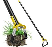 Binette de jardin avec manche - Outil de jardin - Étrier pour planter des légumes - Culture de légumes - Houe creuse en acier trempé - Pour désherber, jardinage, désherbage (1,6 m)