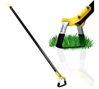 Binette de jardin en acier inoxydable à long manche robuste et réglable - Étrier à boucle - Action d'étrier hollandais - Pour parterres de fleurs, sable, cour de ferme