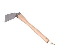 Binette de jardin forgée en acier inoxydable avec manche en hêtre