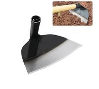 Binette de jardin portable en acier au carbone avec design léger pour une culture efficace du sol et l'élimination des mauvaises herbes (sans poignée en bois) (largeur 25,5 cm)