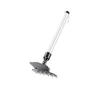 Binette de Jardin pour désherbage | Râteau à bêcher Manuel,Râteau de Jardin Ergonomique à Longueur réglable 28-98,5 cm,pour Le repiquage la récolte Les Fleurs Les légumes au la pelouse Le