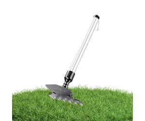 Binette de Jardin pour désherbage - Râteau de creusage Manuel | à Main Ergonomique à Longueur réglable 27,9-98,3 cm - pour récolte nivellement du Sol agricole Ferme pelouse Parc Terrain