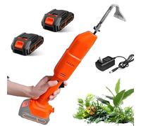 Binette et désherbeur électrique - Batterie au lithium 21 V sans fil - Outil de jardin portatif pour creuser et ameublir le sol - Lame en acier au manganèse léger 3 en 1