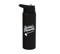 Binette préférée du Père Noël - Binette de jardinage amusante pour Noël Stainless Steel Insulated Water Bottle