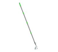 Binette professionnelle avec manche long extensible en acier inoxydable pour jardin, pelouse, terrasse, jardin