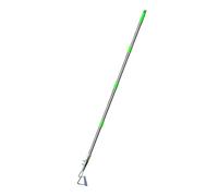 Binette professionnelle avec manche long extensible en acier inoxydable pour jardin, pelouse, terrasse et pelle à mousse