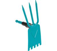 bineuse de jardin combisystem lame droite, 3 dents, 9 cm de large
