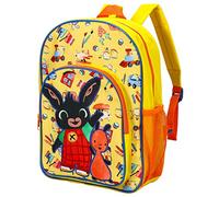 Bing Bunny Sac à dos d'école/de voyage pour enfants avec poche latérale en maille et poche avant zippée