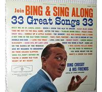 BING CROSBY AND FRIENDS - JOIN BING AND SING ALONG LP (VINYL ALBUM) UK WARNER BROS 1960